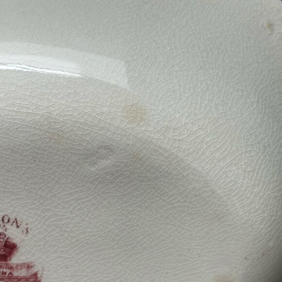 Mason’s Vista Red Mulberry Transferware Bowls Set of 3 Oval Ironstone England - Picture 10 of 16